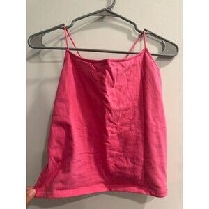 Women’s Hot Pink American Eagle Cropped Tank-Size XL